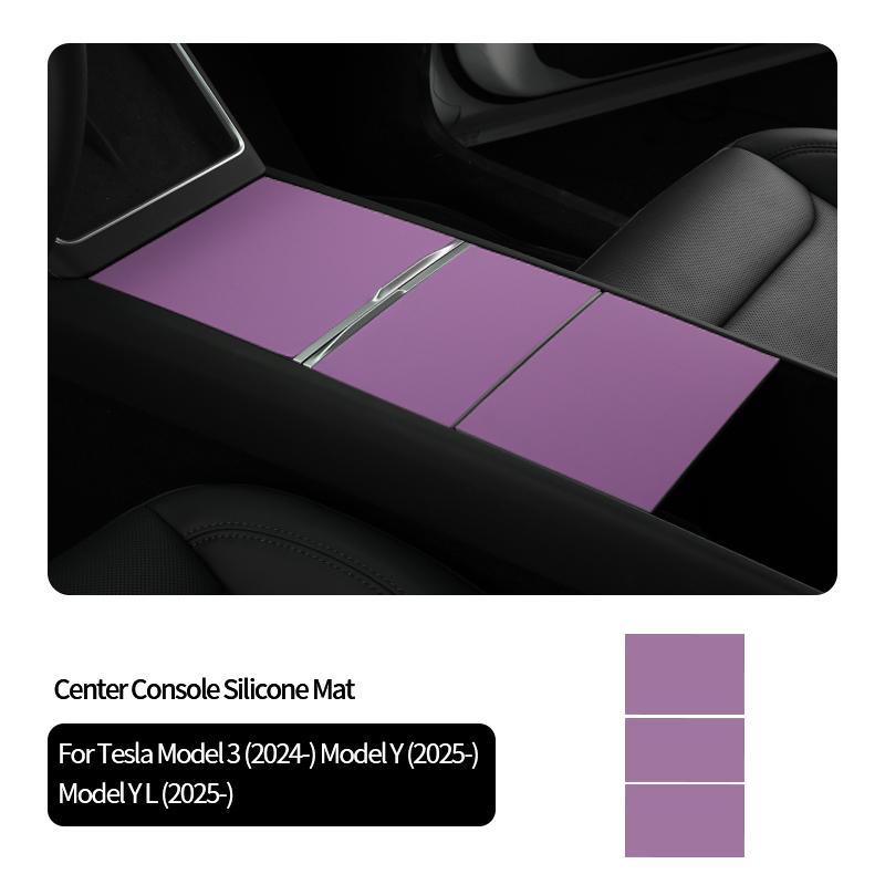 For Tesla Model Y Juniper Model 3 Highland Car Center Console Armrest Box Pad Cover Silicone Auto Interior Tuning Accessories