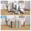 4Pcs Acrylic Bookends Clear Book Ends Transparent Bookend Organizer Book Holder Stand Heavy Duty Book File Video Games Decorative Book Stoppers