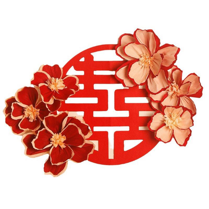 20/25/30 см Цветок из крепированной бумаги Легкий Многоцелевой Гофрированная бумага Цветок Стереоскопический Декор Цветка Товары для вечеринок