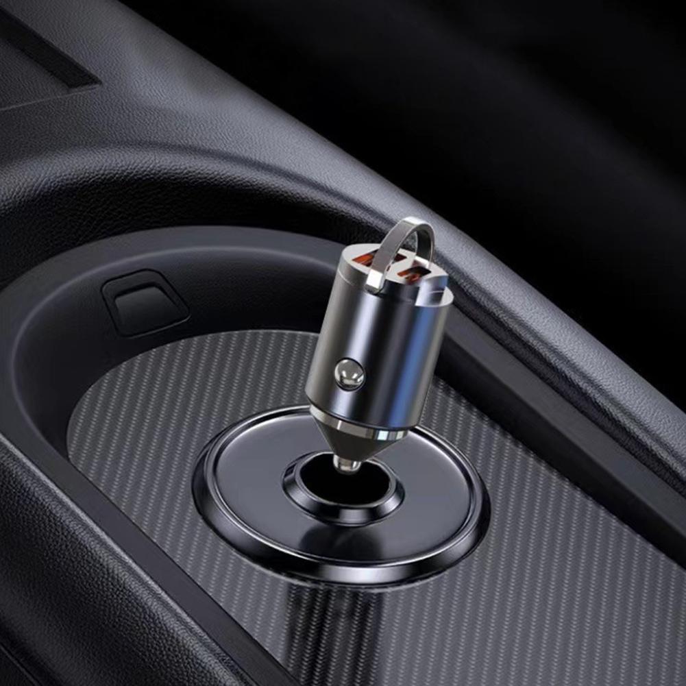 Мини-зарядное устройство для автомобиля USB Type C Автомобильное зарядное устройство для телефона Быстрая зарядка для iPhone Адаптер для быстрой зарядки для Xiaomi