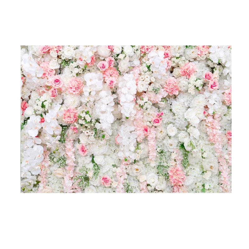 Rose Flower Wall Backdrops Wedding Birthday Floral Theme Party Background