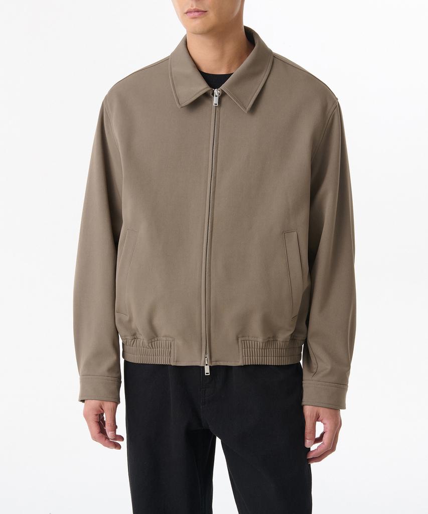 Musinsa Standard Relaxed Minimal Blouson Jacket [Light Brown]