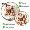 No Residue Seasonal Wall Decor Cute Santa Snowman Christmas Decals, Removable PVC Stickers with Decorative for Smooth Surfaces Elf Gift Elements,