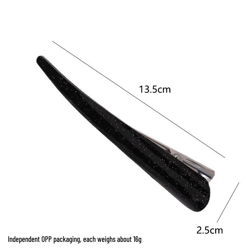 Заколка для волос из ацетата с блестками в корейском стиле для шикарных причесок - Большая акриловая заколка для элегантных причесок