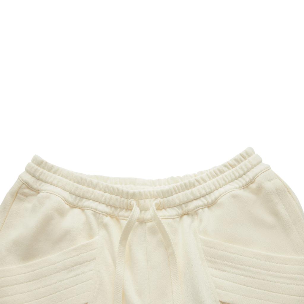 Li Ning X Jackie Chan Collaboration Kung Fu Series Loose Comfortable Sports Casual Shorts Men Shorts Paper-White AKSU151-1