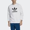 adidas Originals Men's Trefoil Crewneck Sweatshirt White DV1544