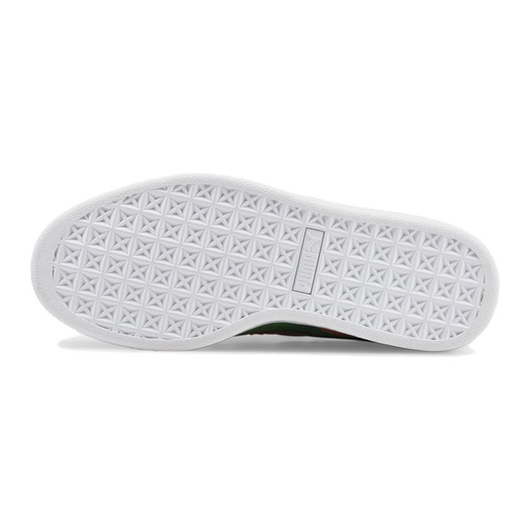 Кроссовки детские Minecraft x Puma Suede Jr Блок Травы Коричневый Монах-Коричневый Папоротник-Зеленый 384485-01