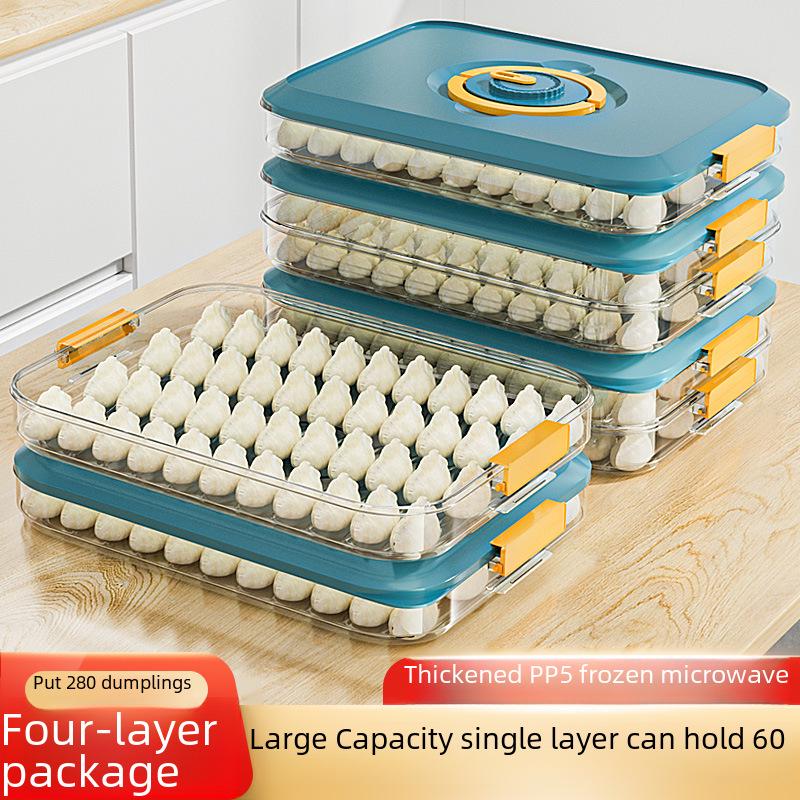 Food-Grade Dumpling & Wonton Storage Box for Freezer