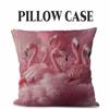 Flamingo Series Throw Pillow Covers With Digital Printing Of Short Plush Fabric Car-Shaped Sofa Cushion For Office Home Decor