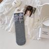 Женские весенне-осенние новые волнистые носки с точками, бантом, сладким кружевом и в стиле балетного ветра