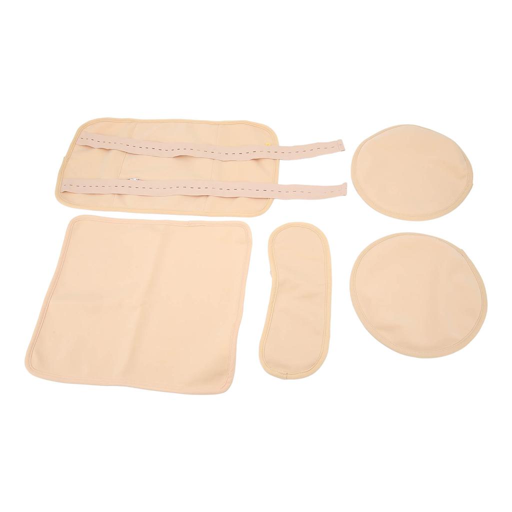 4pcs Castor Oil Packs Set Prevent Leakage Adjust Strap Reusable Castor Oil Wrap for Neck Waist