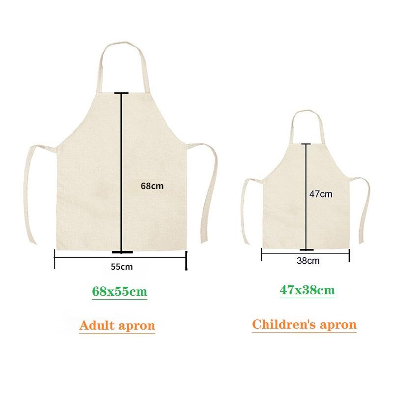 Eyelash Printing Apron Clean Art Sleeveless Home Kitchen Cooking Apron Chef Clothing Cotton Linen Bib for Adults