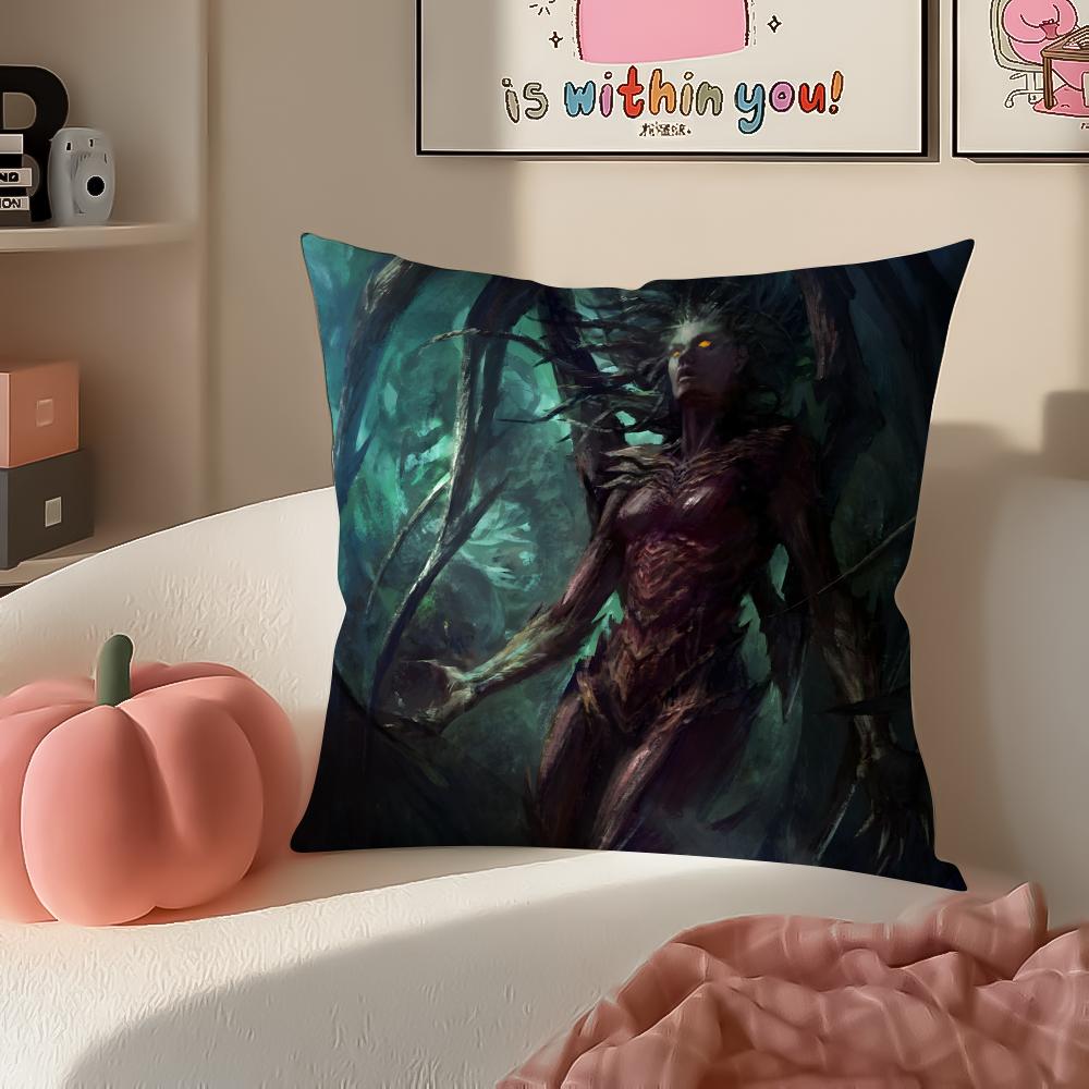 Game SciFi SStarCraft Cushion Cover Pillowcase Short Plush Invisible zipper Room Sofa Cushion Cover