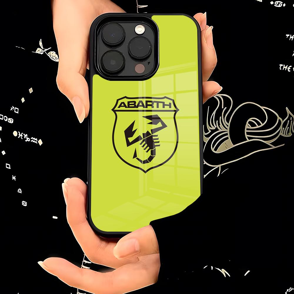 ABARTHess Чехол для телефона PC+TPU Для IPhone 15 16 17 Pro Max 13 16 11 12 14 Pro Xs Max Mini Xr X Plus Чехол