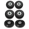 2/4PCS Luggage Wheels 40/50/60mm Rubber Casters Mute Trolley Case Wheels Replacement Axles Suitcase Wheel Parts For Furniture