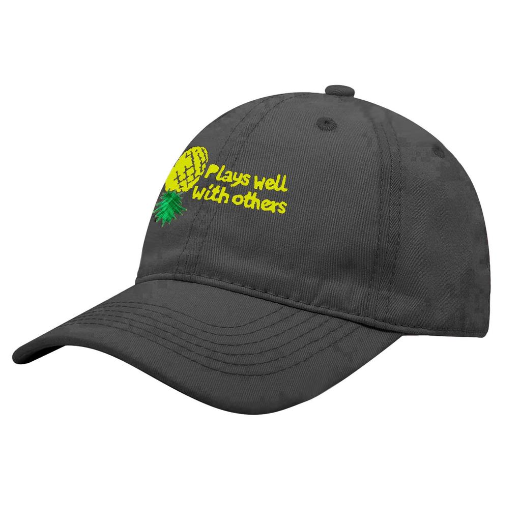 Унисекс повседневная бейсболка одного размера с принтом ананаса, уличная моющаяся шляпа от солнца