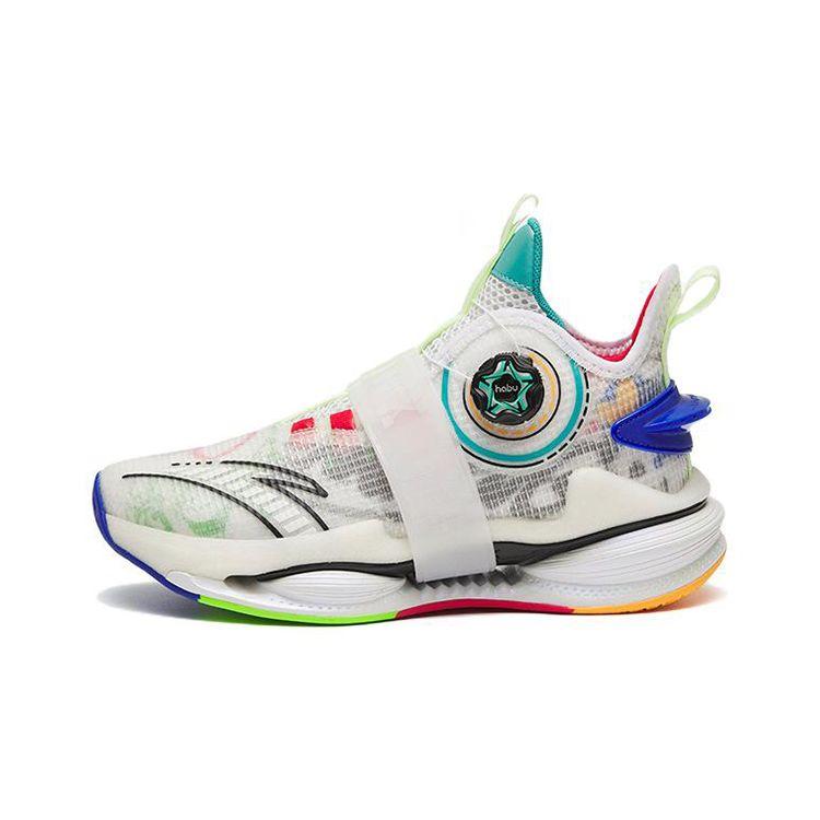 Anta Mesh Breathable Shock Absorbing Non-Slip Durable Sports Casual Shoes Kids Sneakers White Black Red 312241110-9