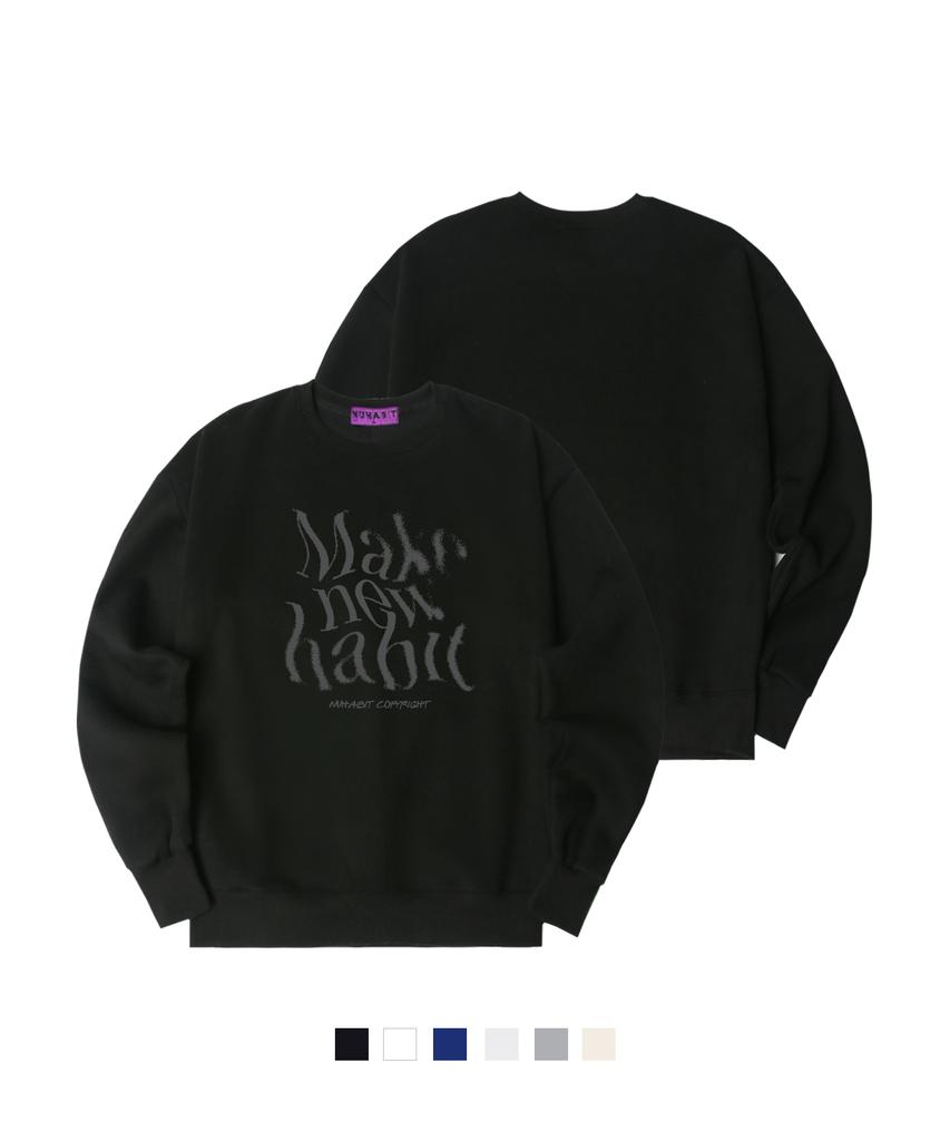NUHABIT N/H Make Oversized Fleece-Lined Sweatshirt (Som4-4Nh1280)