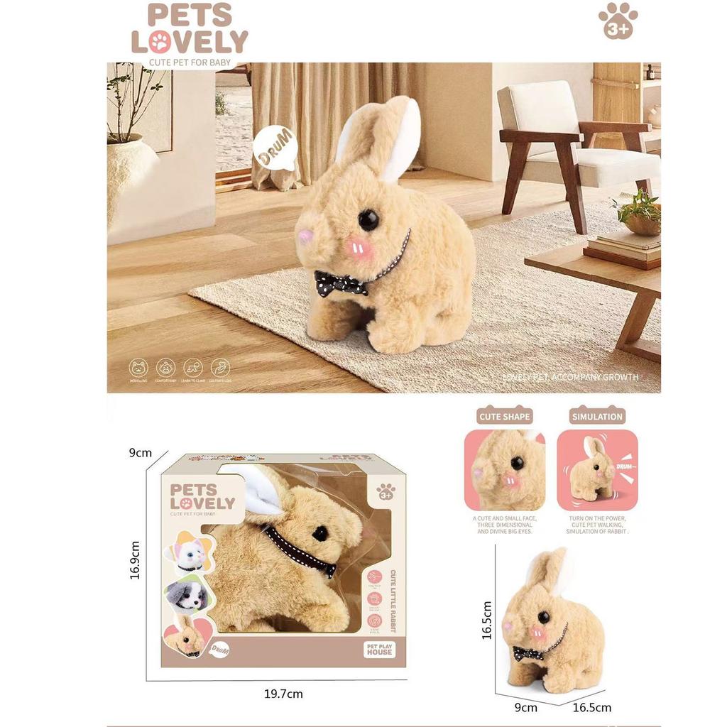 Робот-кролик Мой реалистичный робот-кролик Робот-кролик, как настоящий кролик Игрушечный кролик, ходит как настоящий кролик