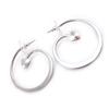 [J8995] - Silver 'Choregraphie' Hoop Earrings Ø 35 Mm