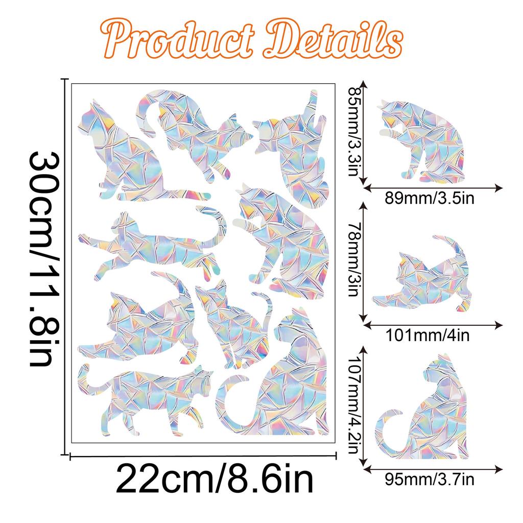 Christmas Rainbow Prism Static Cling Glass Stickers PVC Halloween Window Stickers Sun Catcher Decorative Films