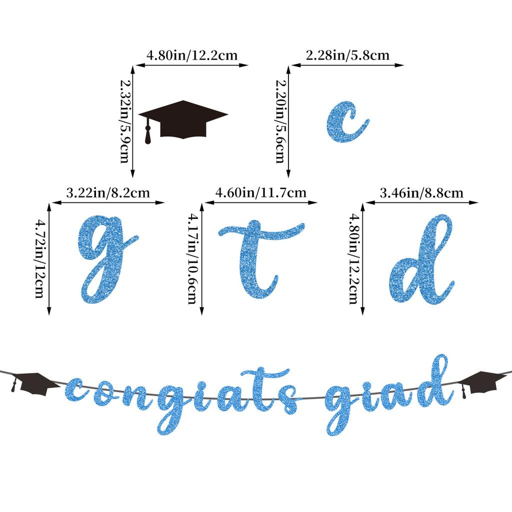 Врач Медсестра Сезон Выпускных Вечеринка Украшение Шапка Врача Буква Латте Поздравляю Выпускника Флаг