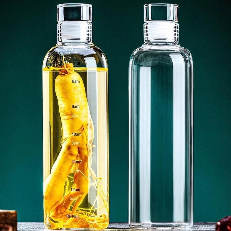 Прозрачные стеклянные бутылки для хранения 750 мл (4-Pack)