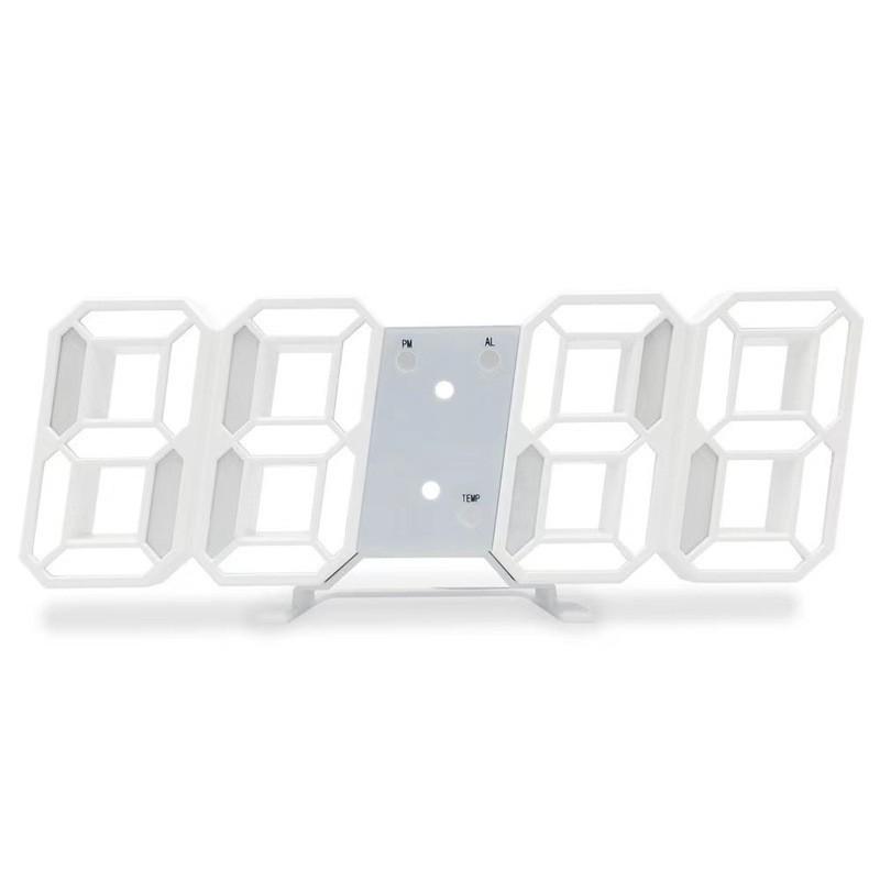 Высококлассные светодиодные 3D цифровые настенные и настольные часы-будильник