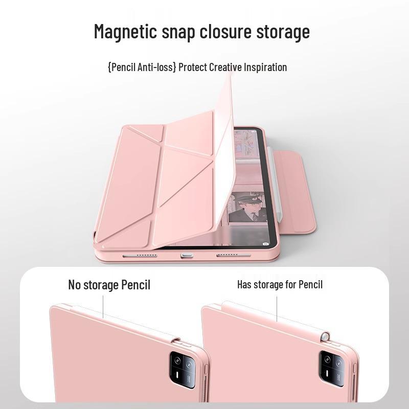 Вращающийся защитный чехол 11” для Xiaomi Pad 7/6/5S Pro - Пряжка Y-образной формы, Полная защита для POCO PAD (Зарубежная версия)