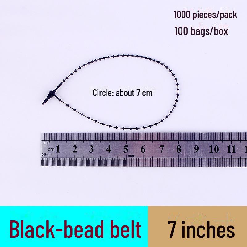 Прозрачный пластиковый шнурок с пряжкой для бирок на одежду