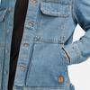 Timberland Мужская джинсовая куртка с длинным рукавом и воротником на одной пуговице A4285-EJW