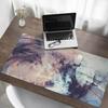 Nowoczesna Winylowa Mata Pod Klawiaturę Abstrakcyjny Chaos Pędzla 120X60 Cm