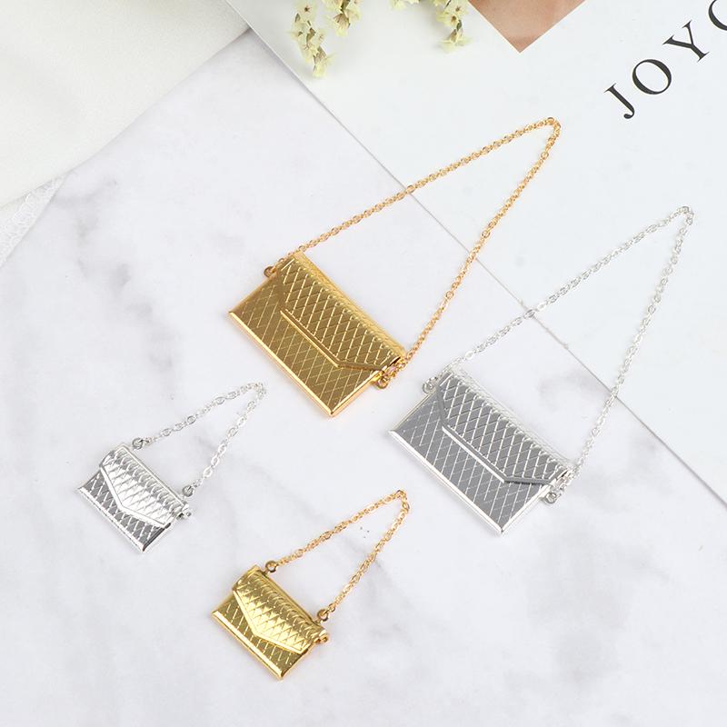 Металлическая цепочка, кукольная сумка, миниатюрная сумка для покупок, для аксессуаров для одежды