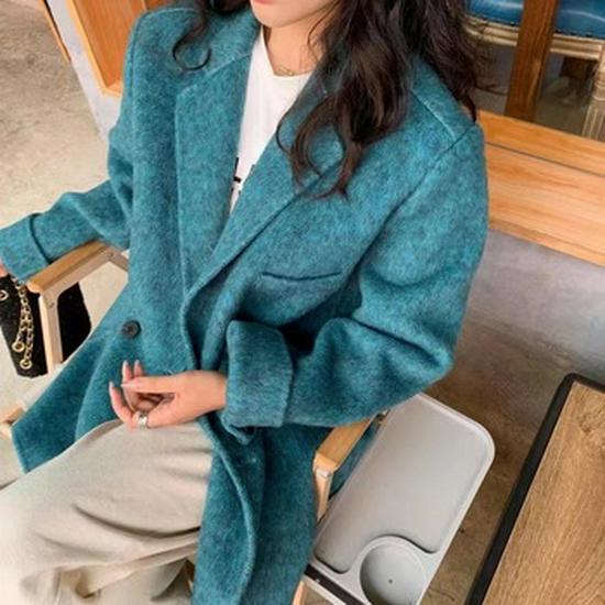 Пальто женское двустороннее кашемировое M Family с эффектом водной ряби, премиум-класса