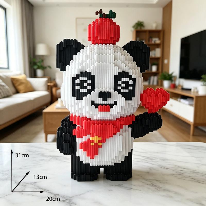 Яблоко Сердце Панда Совместимые с LEGO Летние Игрушки: Детский набор пазлов и строительных блоков