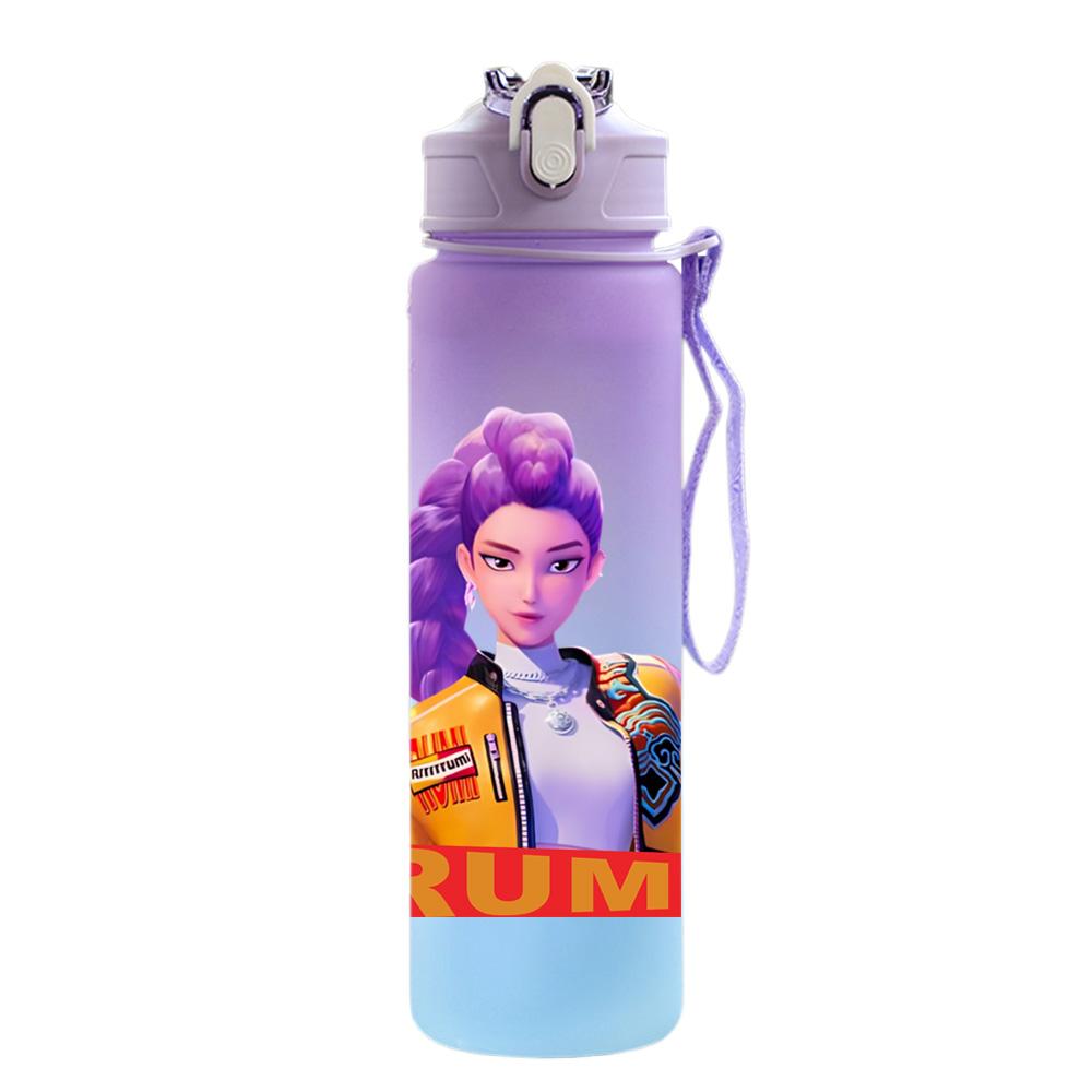 750Ml Water Bottle Demon Hunters Printed Large Capacity Drinking Cup Portable Outdoor Sports Water Cup Children Kid Gift