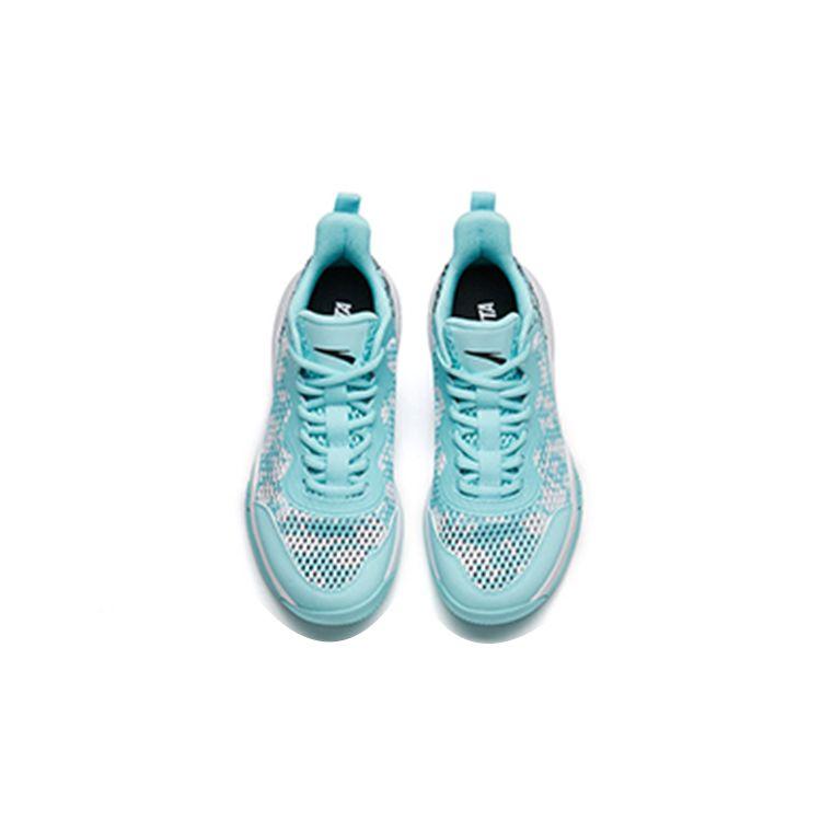 Anta Youth Childrens Non-Slip Shock Absorbing Wear-Resistant Low-Top Basketball Shoes Kids Basketball Shoes Blue Black 312221103-1