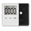 JJYY Super Mini LCD Digital Display Kitchen Timer Square Kitchen Countdown Alarm Magnet Clock Sleep Stopwatch Clock Timer