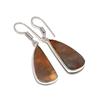 Moss Agate Gemstone 925 Sterling Silver Jewelry Earring 1.62"