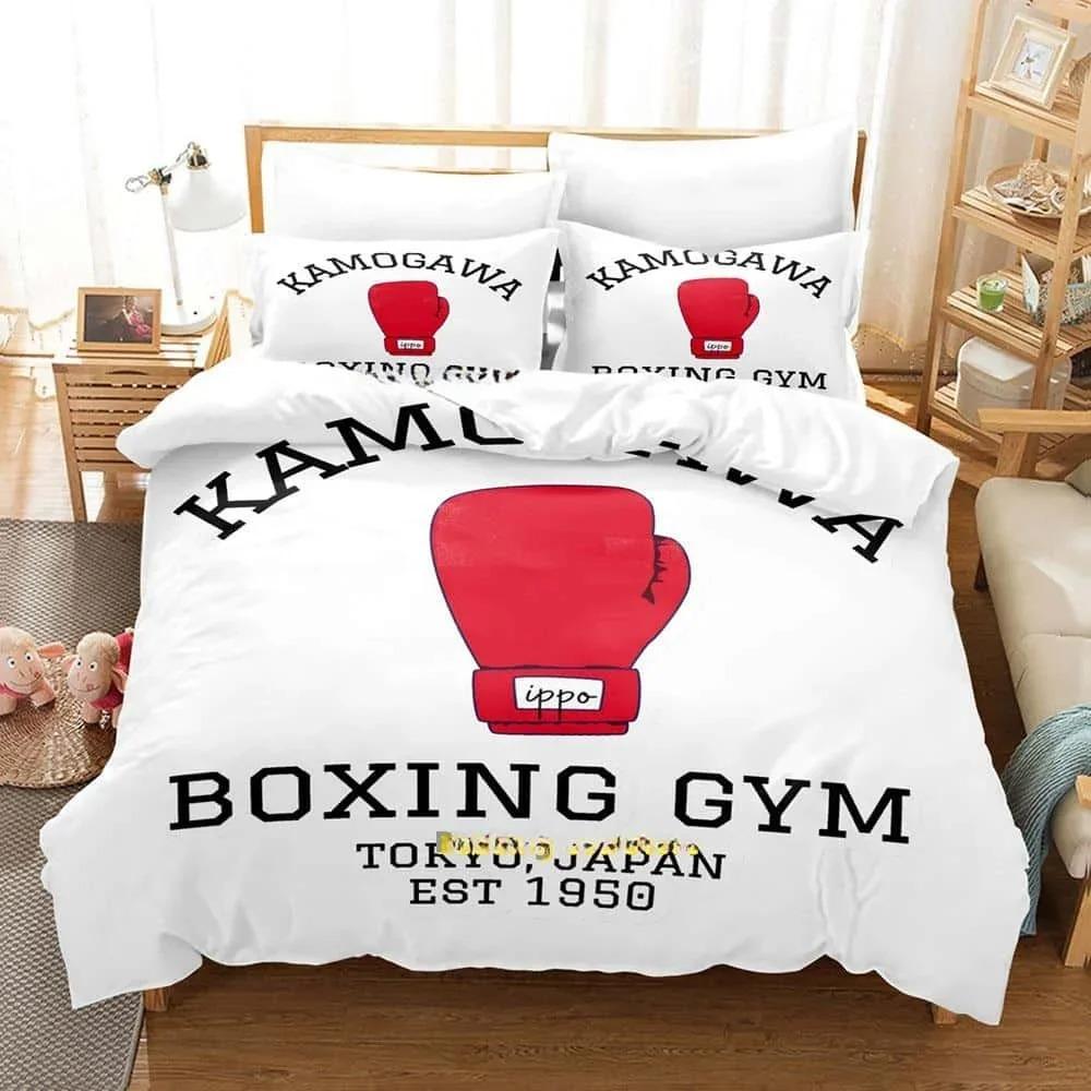 Новое Аниме Hajime No Ippo Постельное Белье Пододеяльник Одеяло Комплект для Кровати Покрывало Наволочка Королевский Размер Квин Размер Полуторный Размер Мальчики Девочки Взрослые