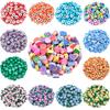 100 шт. свободные бусины для изготовления ювелирных изделий, цветок, сердце слона, сделай сам, для подвески из мягкой глины, оптовая продажа, ожерелье, браслет