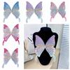 Clothing Stickers Embroidered Patch Organza Fabric Butterfly Appliques  Sewing