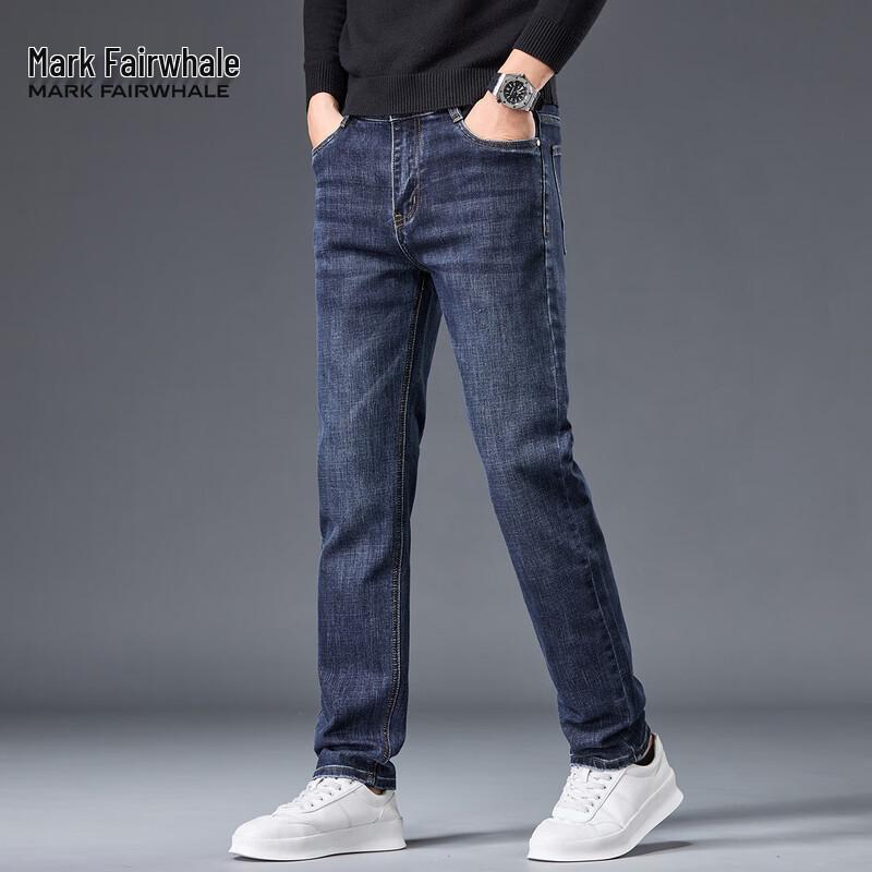 Мужские джинсы прямого кроя в стиле ретро для легкого бизнеса Mark Fairwhale 2025