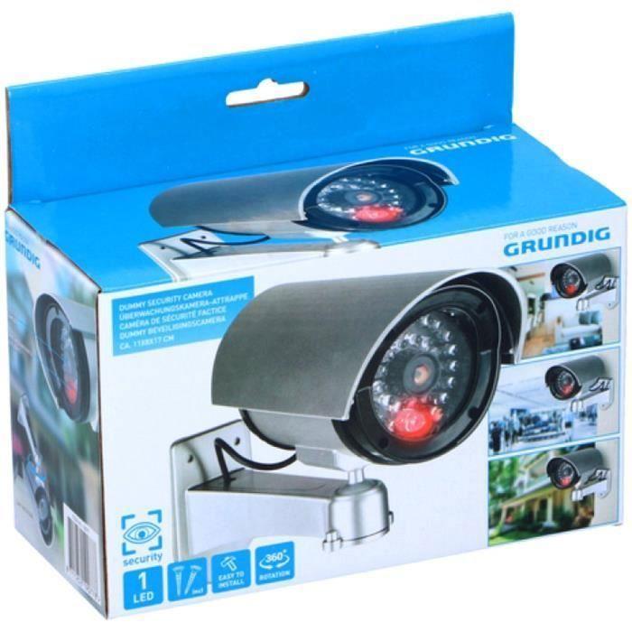 Муляж камеры наружный настенный серый безопасность GUIZMAX - Муляж камеры - Пластик - 2xAA - Не входят в комплект