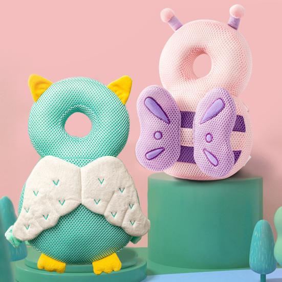 Подушка для защиты головы ребенка. Толстый мягкий набивной регулируемый ремень. Рюкзак с защитой головы для малышей. Ходьба, ползание, обучение бегу.