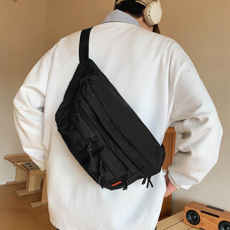 Customer Order 2025 New Autumn and Winter Functional Wind Couple Shoulder Backpack Men's Retro Fanny Pack Locomotive Cycling Bag Messenger Bag