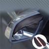 2 Pieces Mirrored Rain Cover Anti-smoke Cover, Carbon Fiber Textured Rear View Side Mirror Sunshade