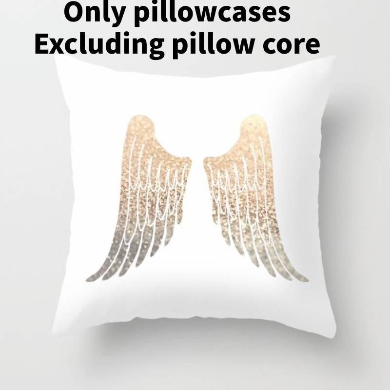 Современная минималистичная хлопковая мультяшная наволочка с буквенным принтом, мягкая плюшевая наволочка из ткани «персиковая кожа»