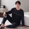 Pajamas Men'S Pure Cotton Long-Sleeved Spring And Autumn Large-Size Pullover Loungewear Can Be Worn Outside Casual Suit