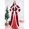 Santa Claus Costume Christmas Dress Set Christmas Dress Golden Velvet Print Large Size Men